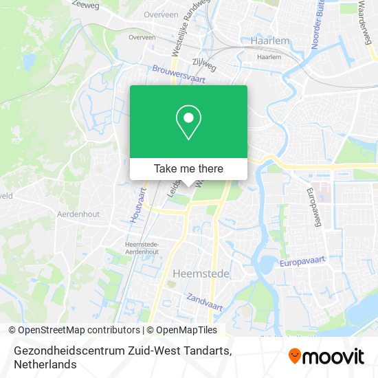 Gezondheidscentrum Zuid-West Tandarts map