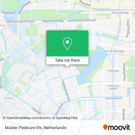 Mulder Pedicure Els map