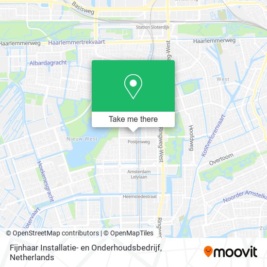 Fijnhaar Installatie- en Onderhoudsbedrijf map