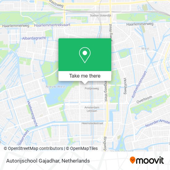 Autorijschool Gajadhar map