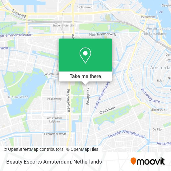 Beauty Escorts Amsterdam map