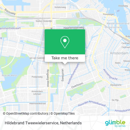 Hildebrand Tweewielerservice map