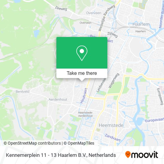 Kennemerplein 11 - 13 Haarlem B.V. map