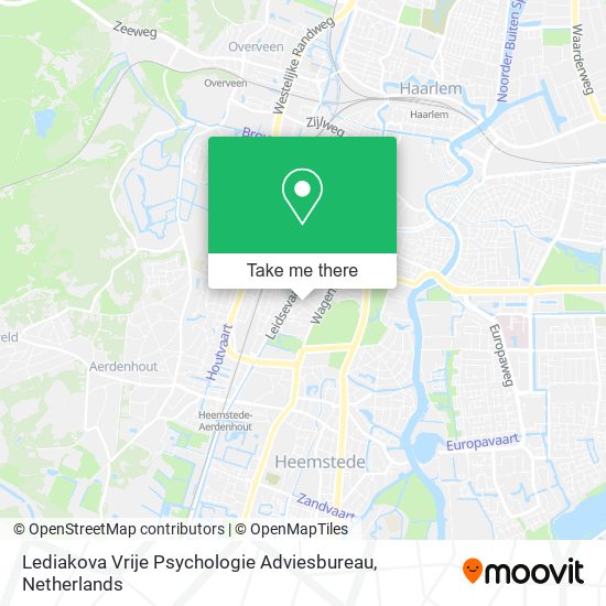 Lediakova Vrije Psychologie Adviesbureau map