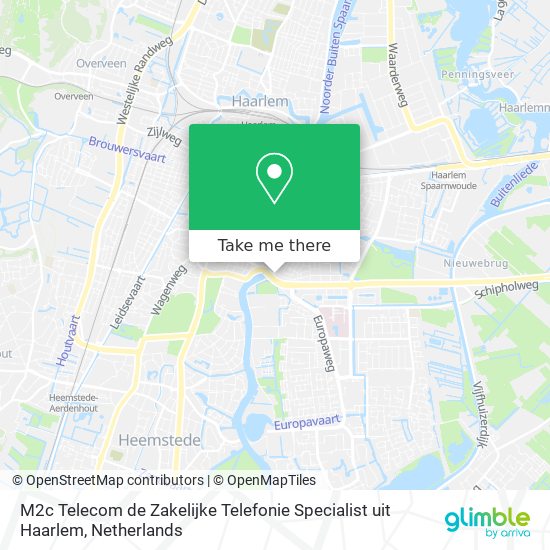 M2c Telecom de Zakelijke Telefonie Specialist uit Haarlem Karte