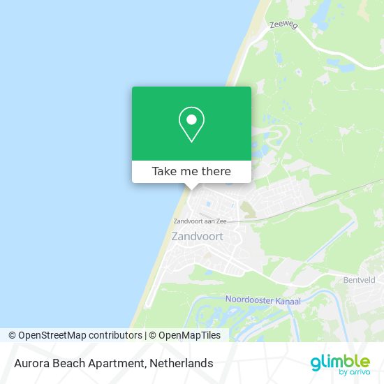 Aurora Beach Apartment Karte