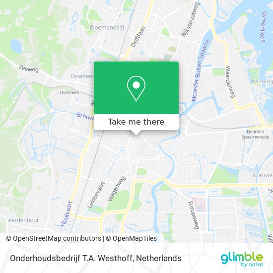 Onderhoudsbedrijf T.A. Westhoff map