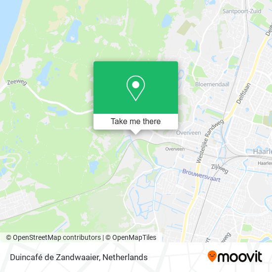 Duincafé de Zandwaaier map