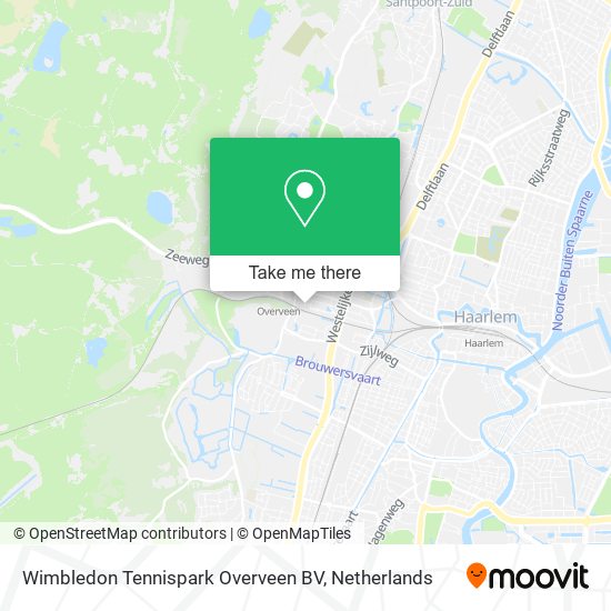 Wimbledon Tennispark Overveen BV map