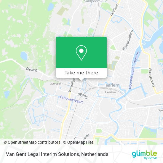 Van Gent Legal Interim Solutions map