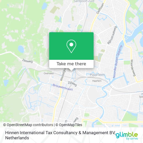 Hinnen International Tax Consultancy & Management BV map
