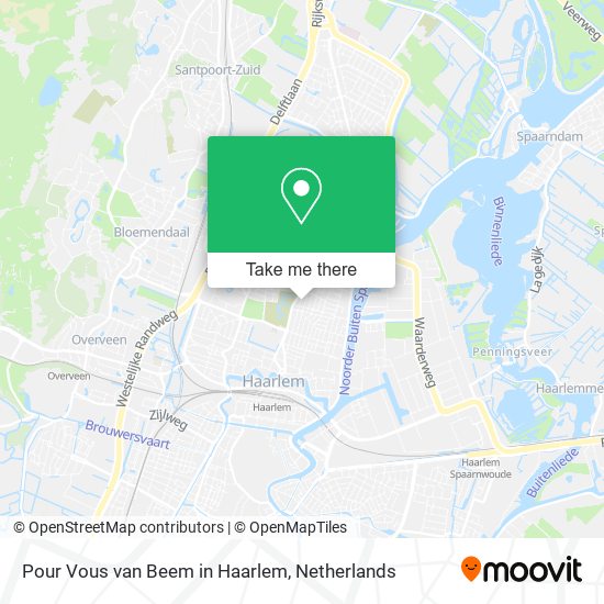 Pour Vous van Beem in Haarlem map