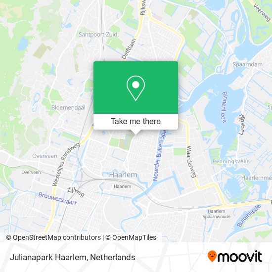 Julianapark Haarlem map