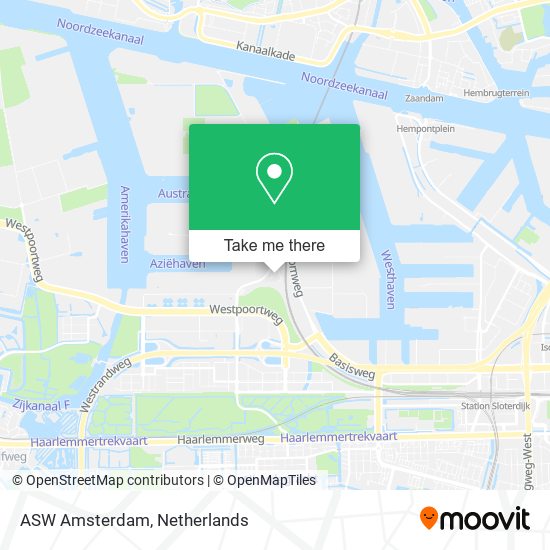 ASW Amsterdam map