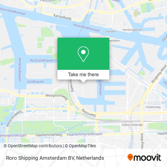Roro Shipping Amsterdam BV map