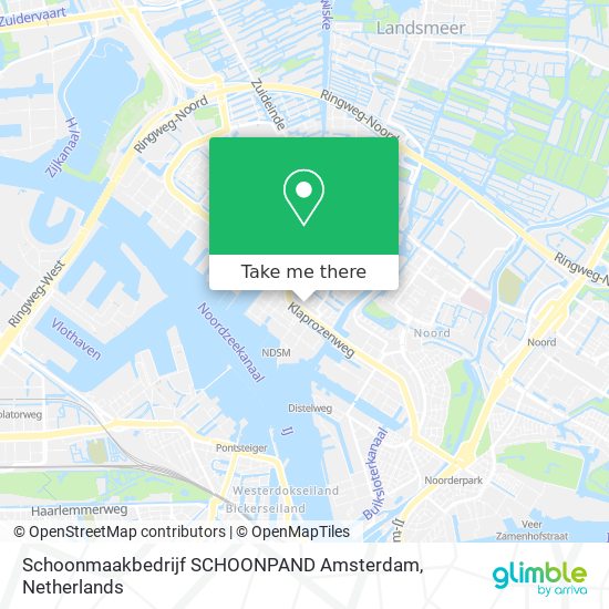 Schoonmaakbedrijf SCHOONPAND Amsterdam Karte