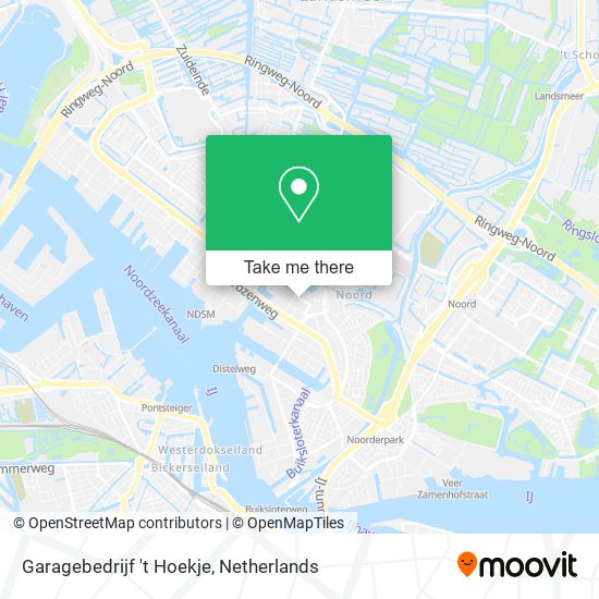 Garagebedrijf 't Hoekje map