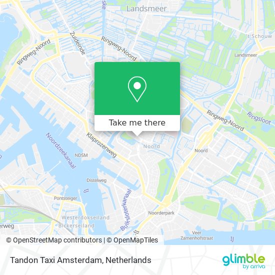 Tandon Taxi Amsterdam map