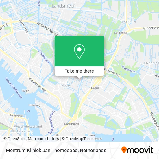 Mentrum Kliniek Jan Thoméepad map
