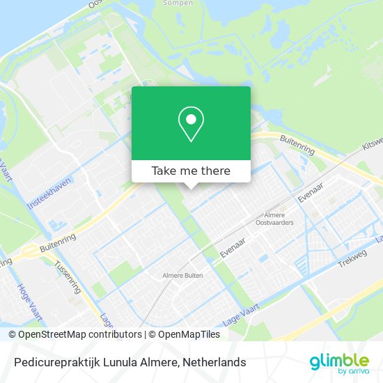 Pedicurepraktijk Lunula Almere map