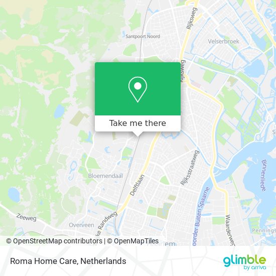 Roma Home Care map