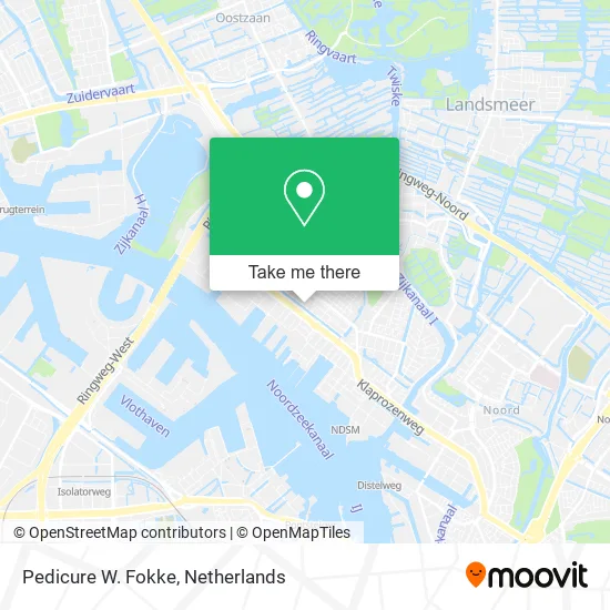 Pedicure W. Fokke map