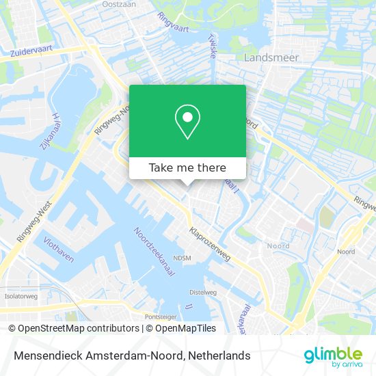 Mensendieck Amsterdam-Noord Karte