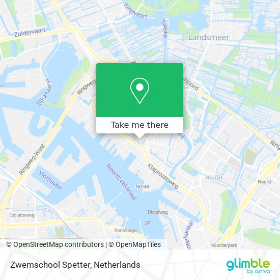 Zwemschool Spetter map