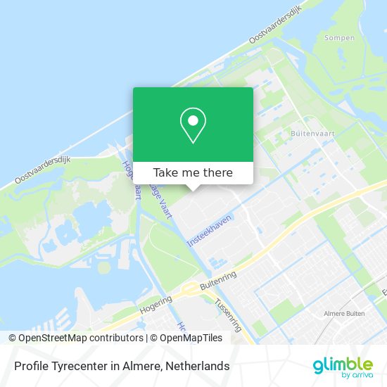 Profile Tyrecenter in Almere map