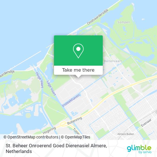 St. Beheer Onroerend Goed Dierenasiel Almere map