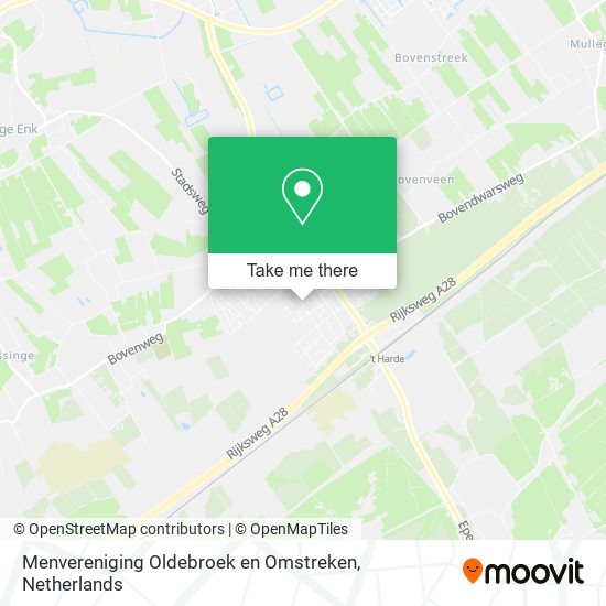 Menvereniging Oldebroek en Omstreken Karte