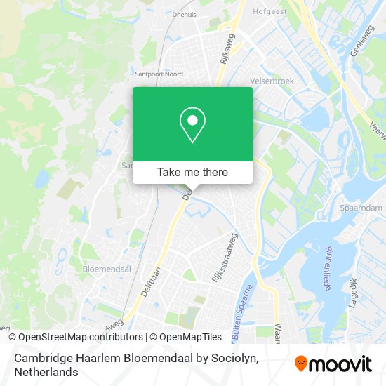 Cambridge Haarlem Bloemendaal by Sociolyn map