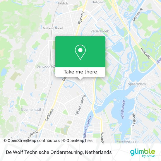 De Wolf Technische Ondersteuning Karte