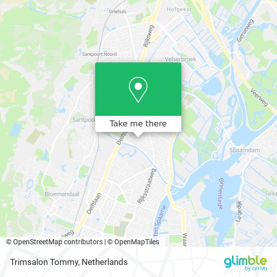 Trimsalon Tommy map