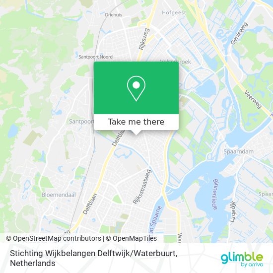 Stichting Wijkbelangen Delftwijk / Waterbuurt Karte