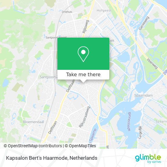 Kapsalon Bert's Haarmode map