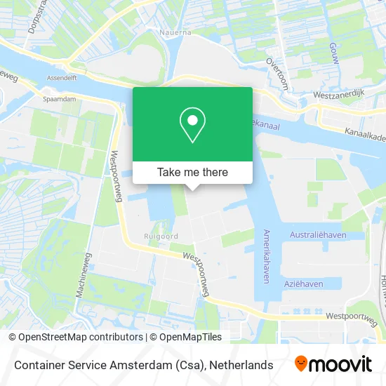 Container Service Amsterdam (Csa) map