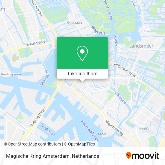 Magische Kring Amsterdam map