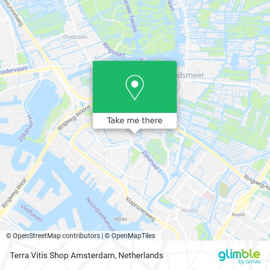 Terra Vitis Shop Amsterdam map