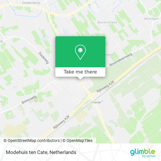 Modehuis ten Cate map