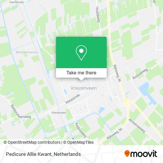Pedicure Allie Kwant map