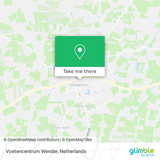 Voetencentrum Wender map