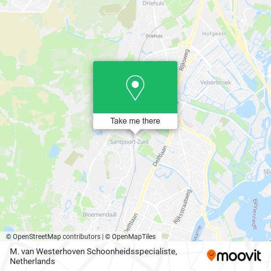 M. van Westerhoven Schoonheidsspecialiste Karte