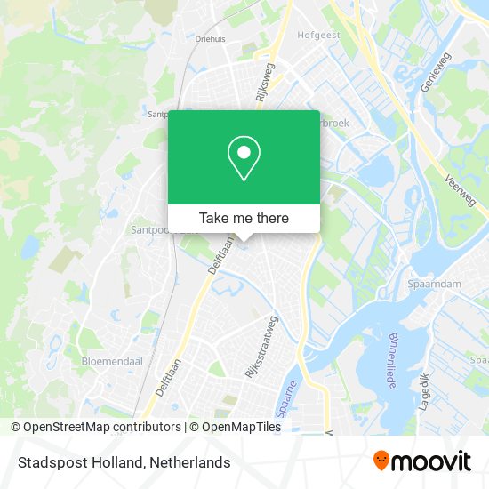 Stadspost Holland map
