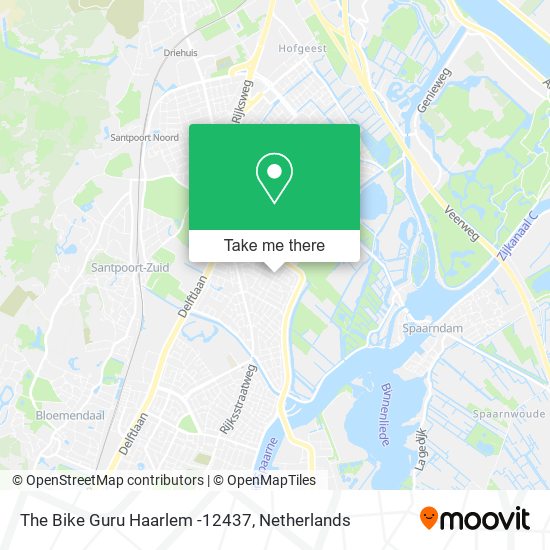 The Bike Guru Haarlem -12437 map
