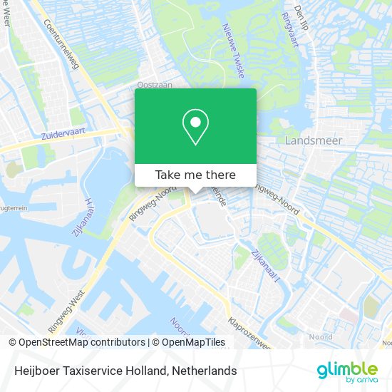 Heijboer Taxiservice Holland map