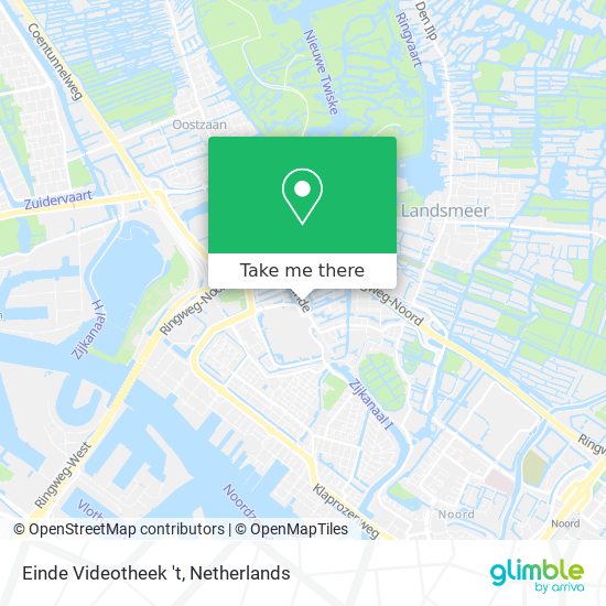 Einde Videotheek 't map