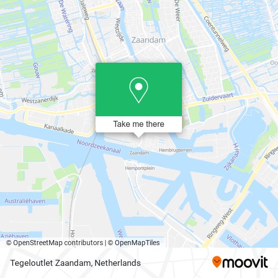 Tegeloutlet Zaandam map