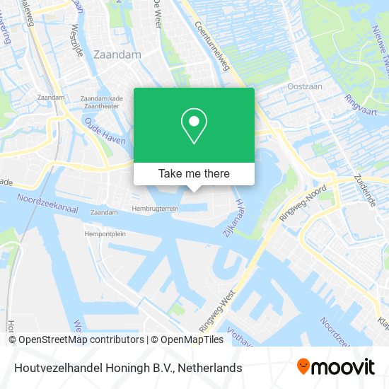 Houtvezelhandel Honingh B.V. map