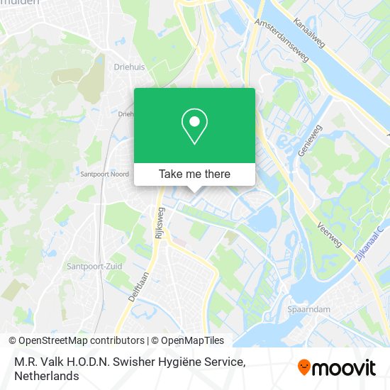 M.R. Valk H.O.D.N. Swisher Hygiëne Service map
